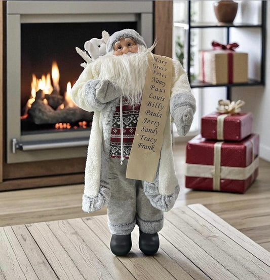 papa noel plateado