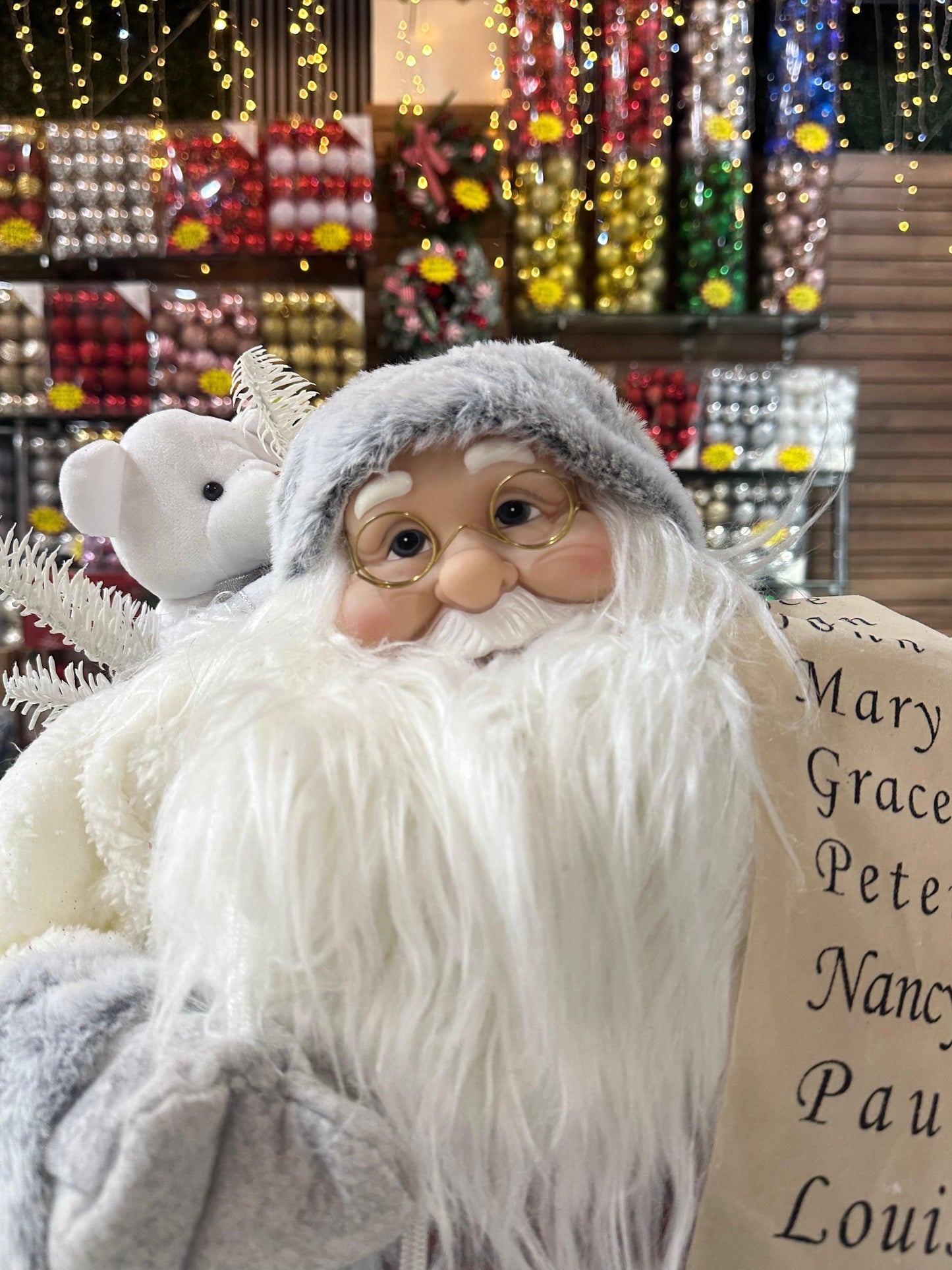 papa noel plateado